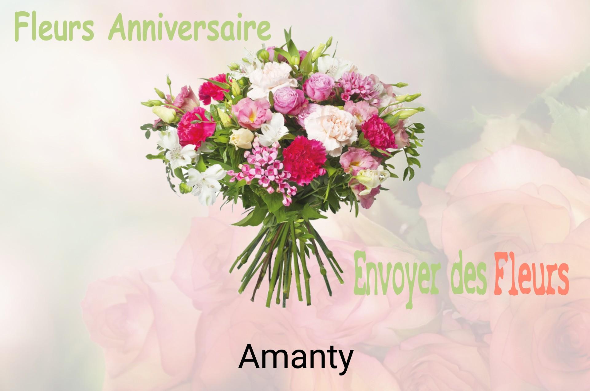 Bouquet de fleurs d’anniversaire livré à Amanty